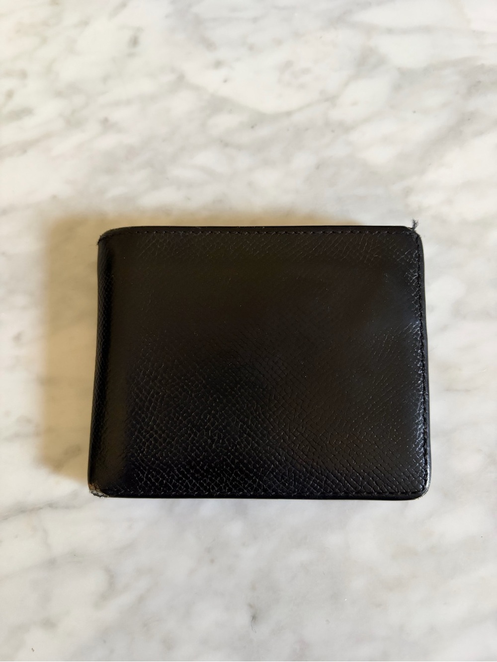 Coach Black Textured Leather Bifold Wallet